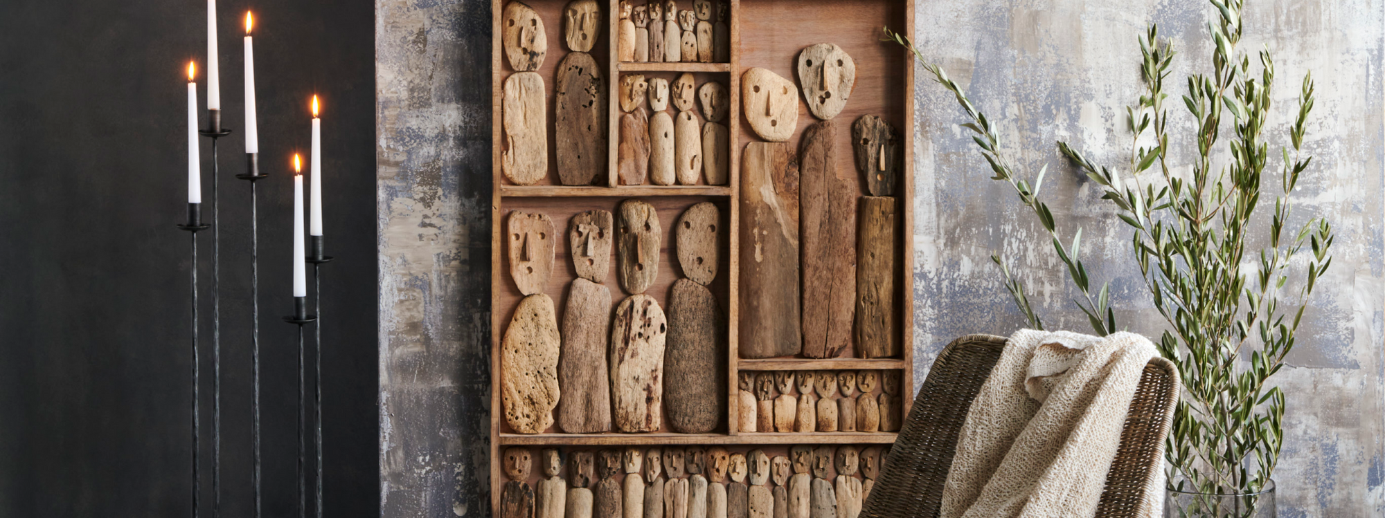 art and decor collection hero image | Made with natural materials from all over the world | texxture home