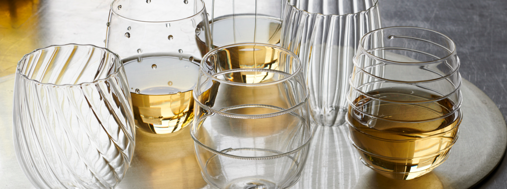 glass and barware collection hero image | Made with natural materials from all over the world | texxture home