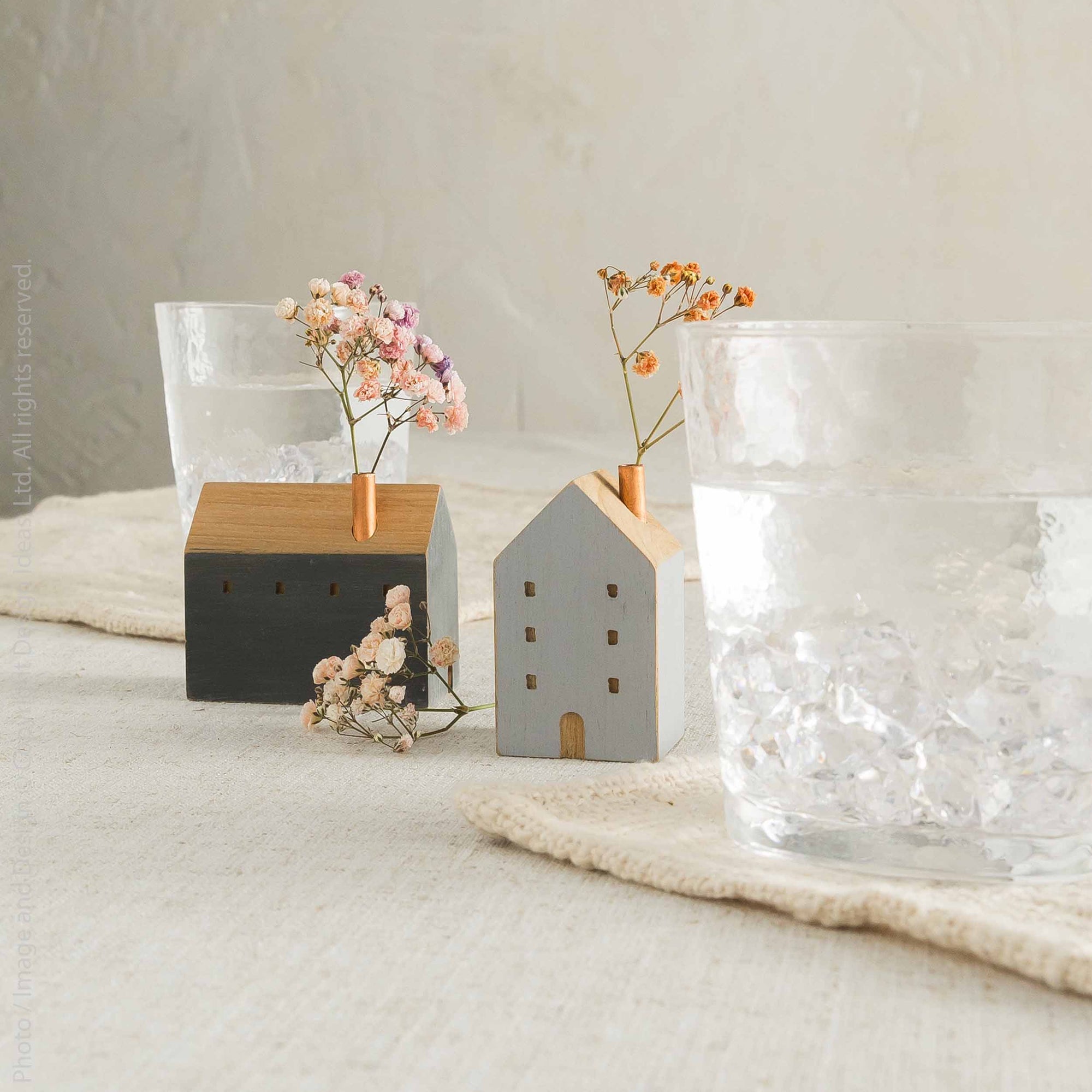 Hagen™ handcrafted wood decoration (tall)