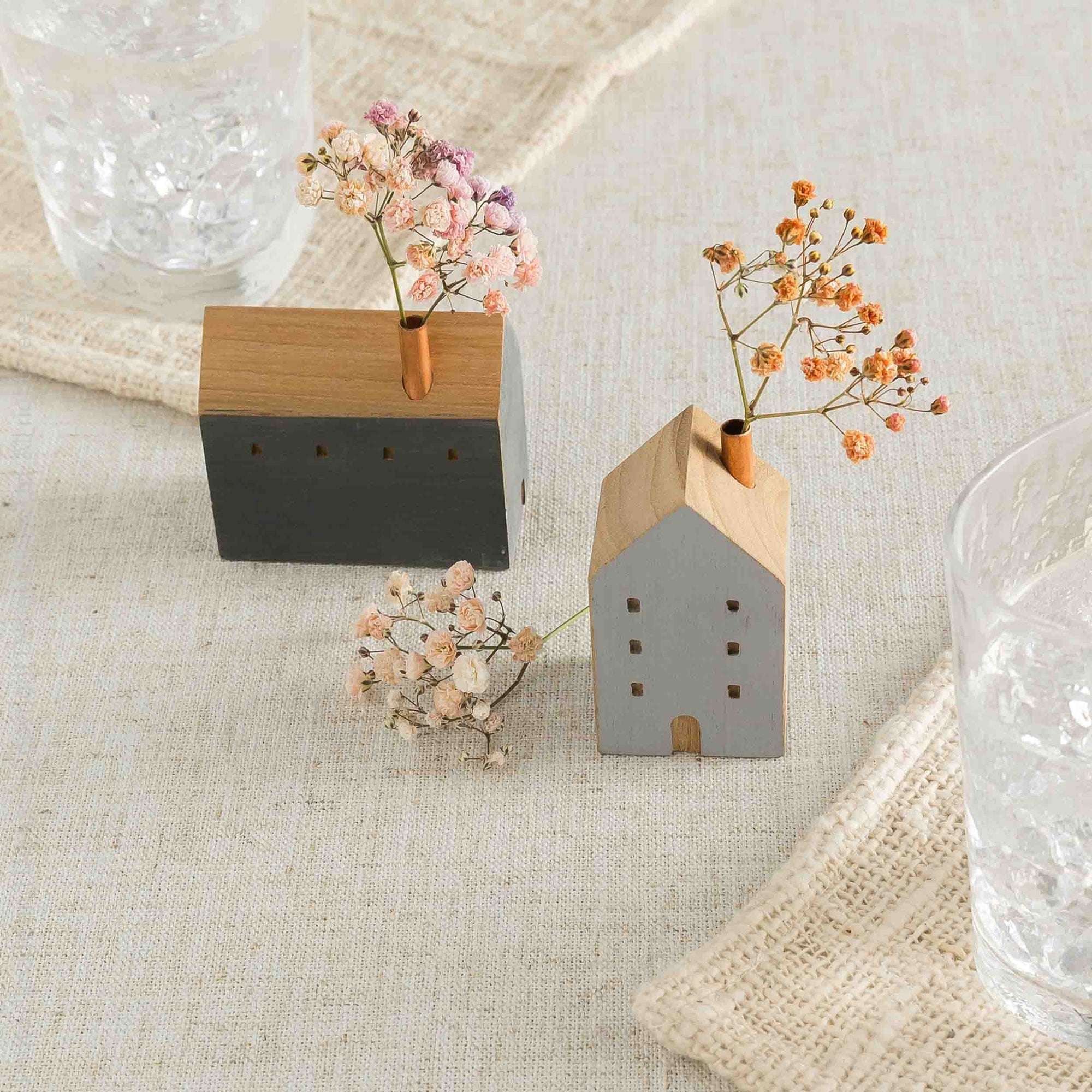 Hagen™ handcrafted wood decoration (wide)