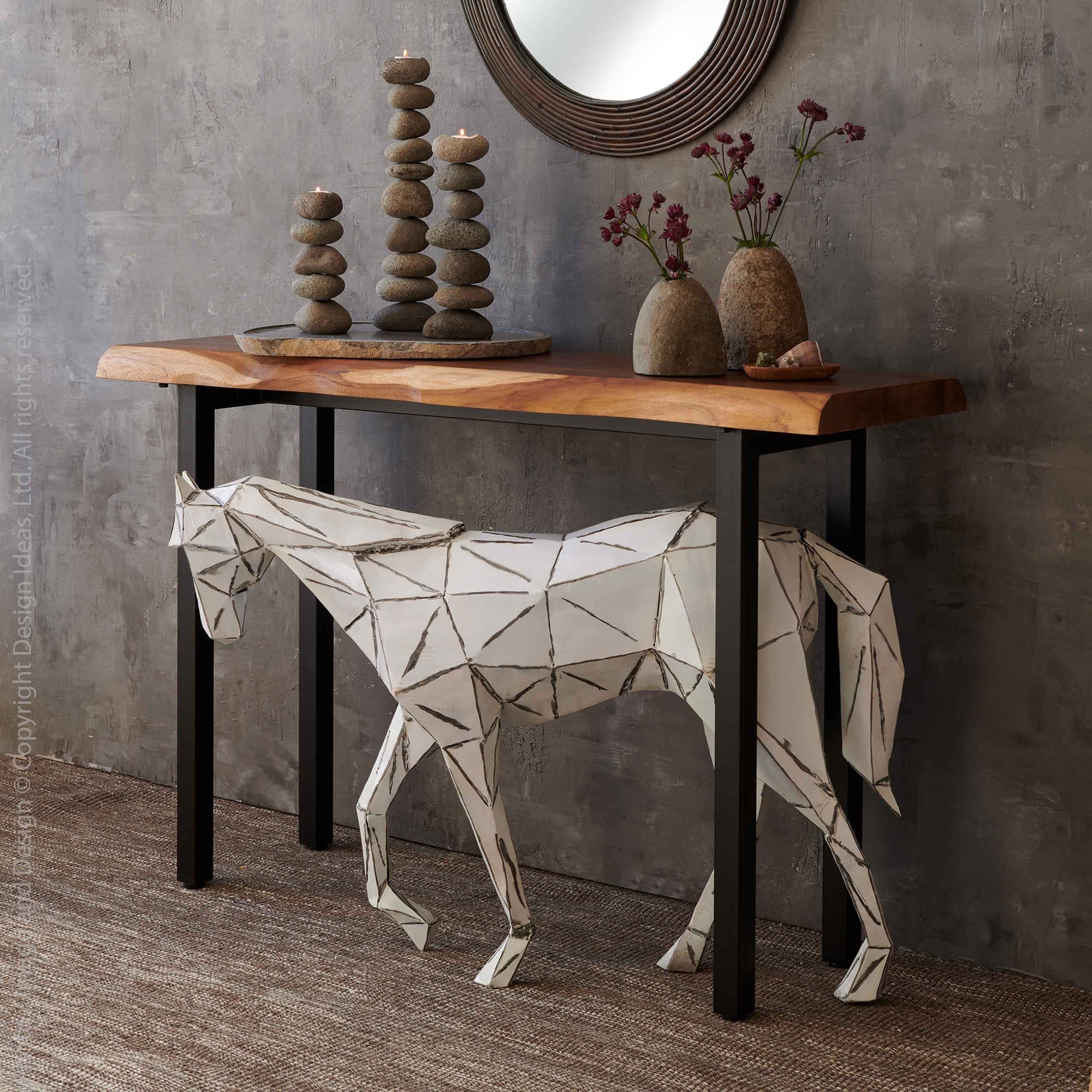 Belmont horse sculpture