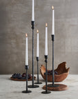 Jasper™ iron taper candle holder (24 in)