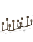 Rayburn™ hand-forged steel candelabra