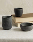 Hasten™ carved stoneware (4.3 dia x 1.9)