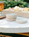 Marbella™ Handmade Travertine Coasters (set of 4)