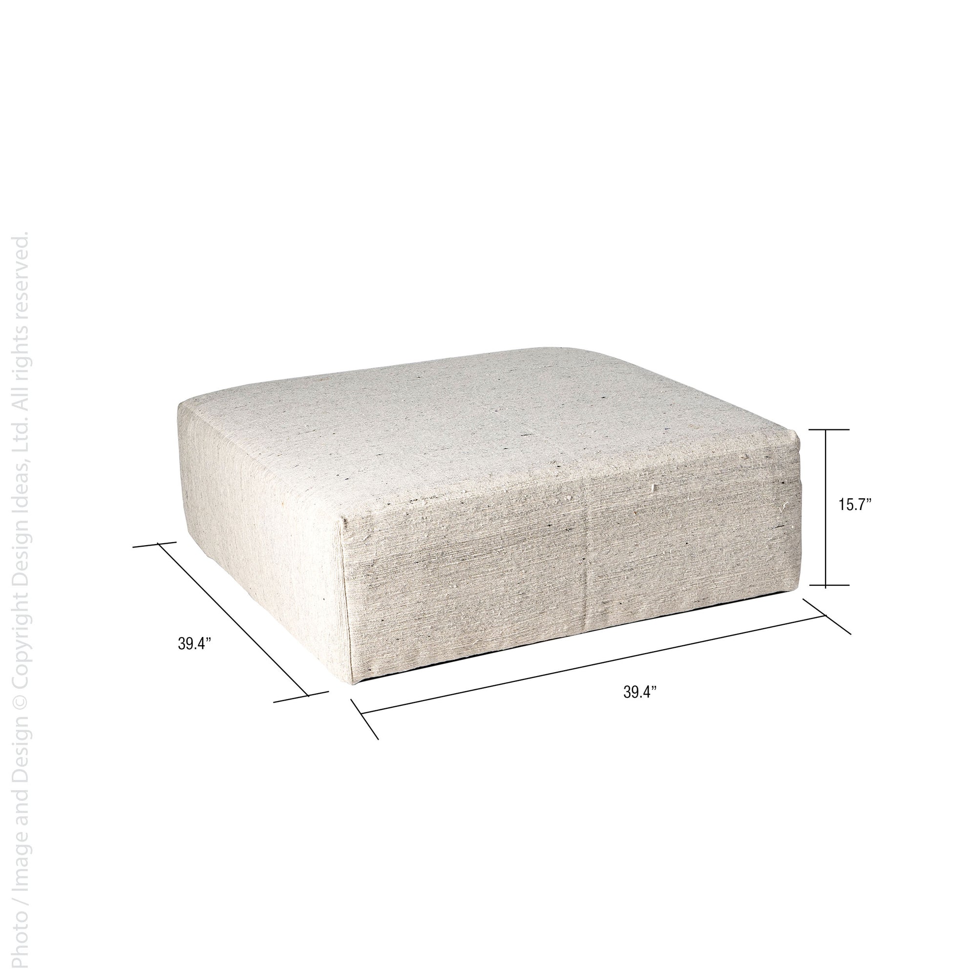 Avira™ Woven Cotton Ottoman