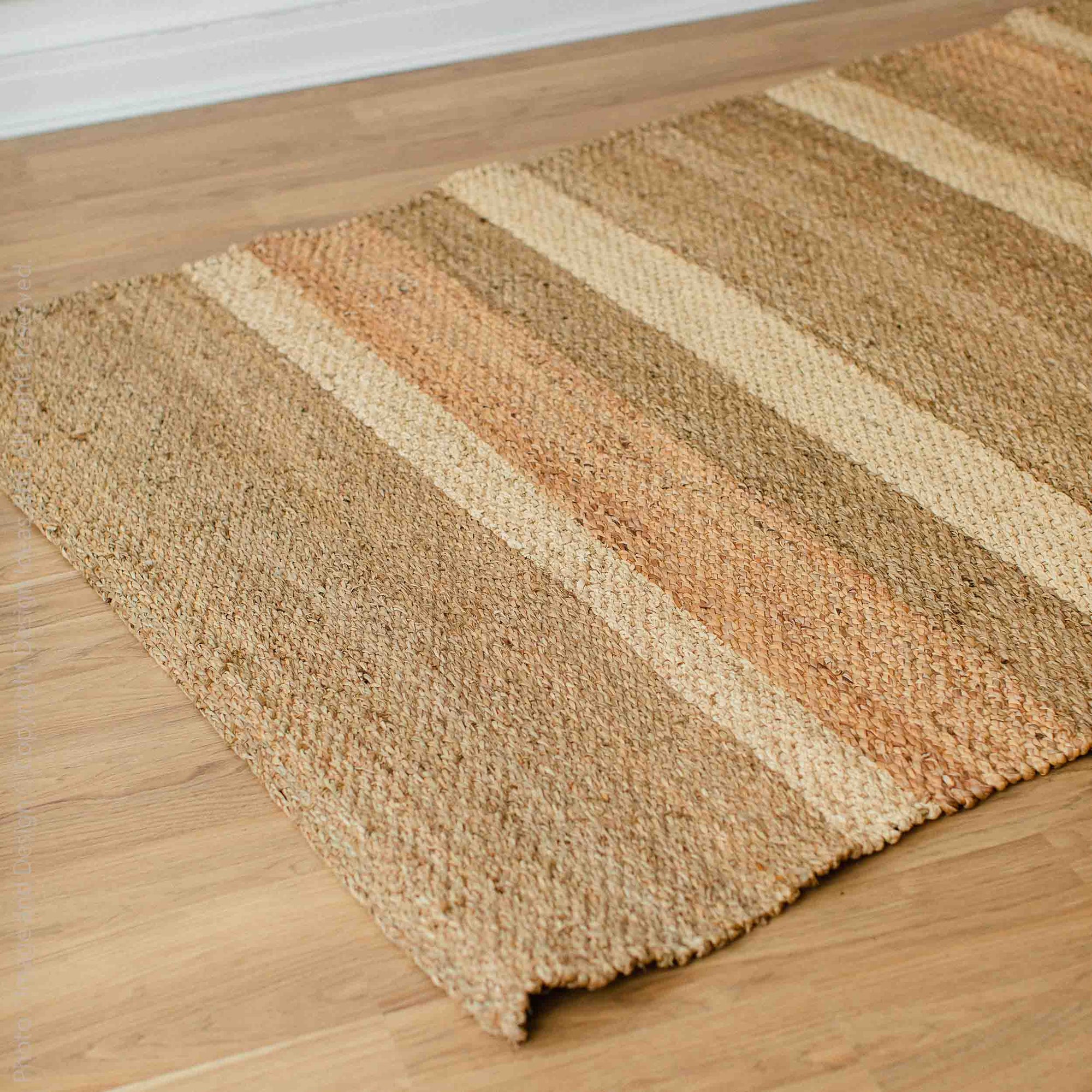 Barletta™ woven water hyacinth twine rug (35x24in.)