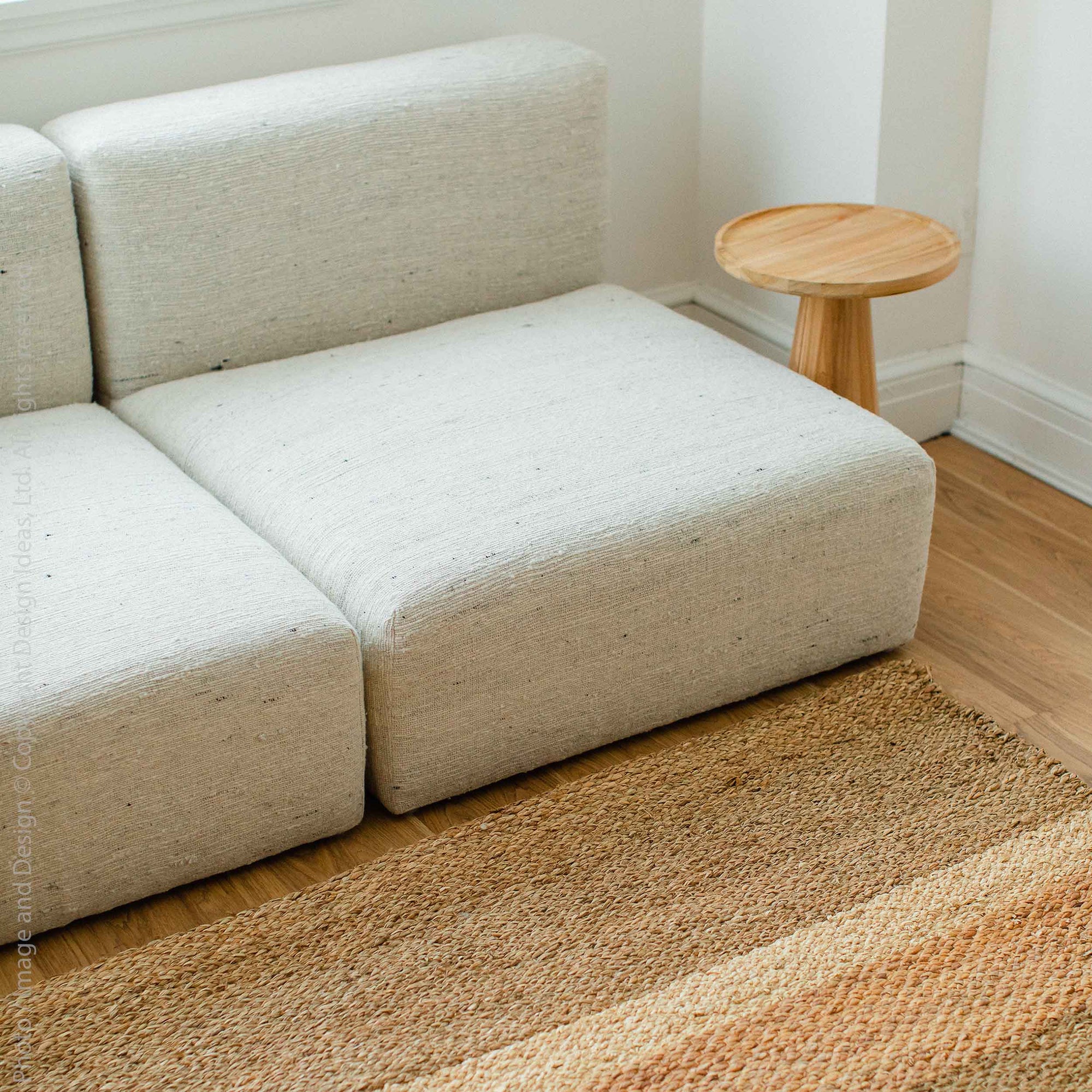 Barletta™ woven water hyacinth twine rug (60x96in.)