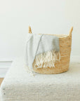 Maiz™ Small Woven Corn Husk Basket with Handles