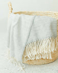 Maiz™ Small Woven Corn Husk Basket with Handles