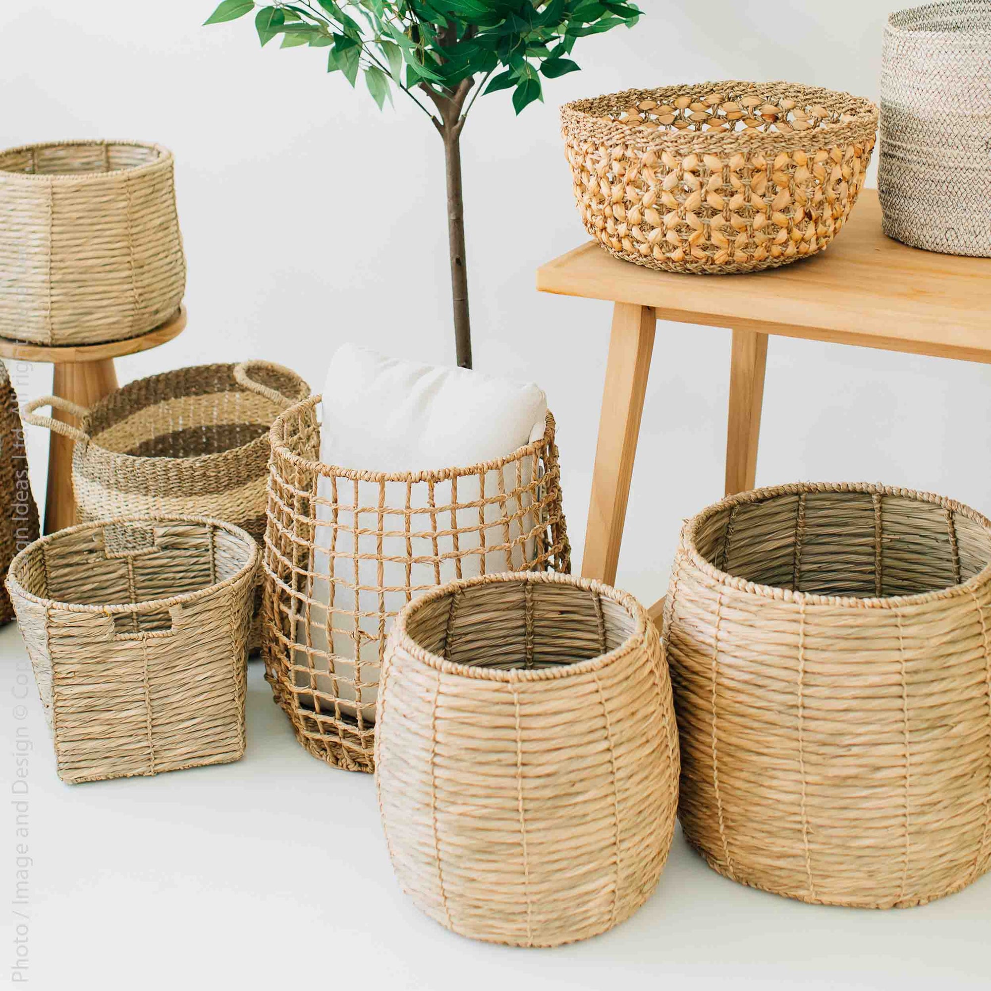 Camden™ Woven Seagrass Baskets (set of 3)