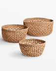 Fasano™ Woven Water Hyacinth Baskets (set of 3)