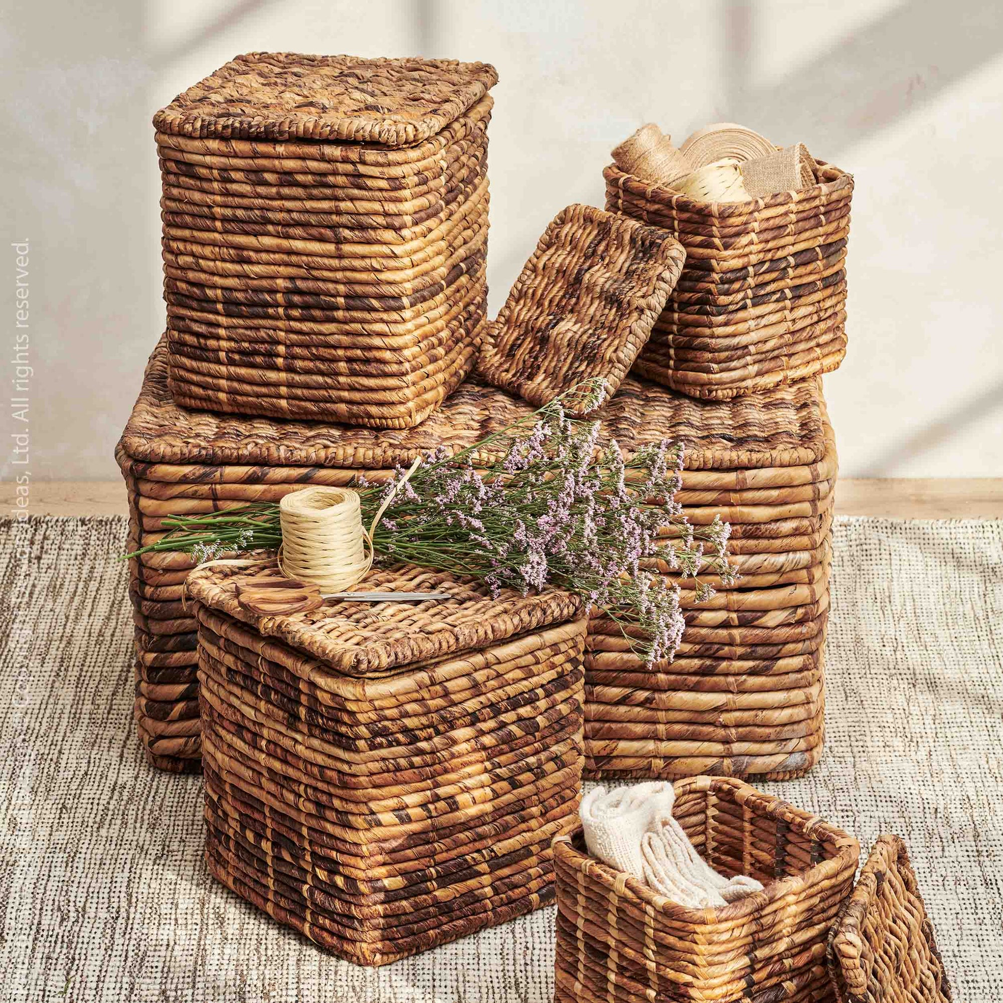 Wentworth™ Woven Abaca Basket (set of 5)