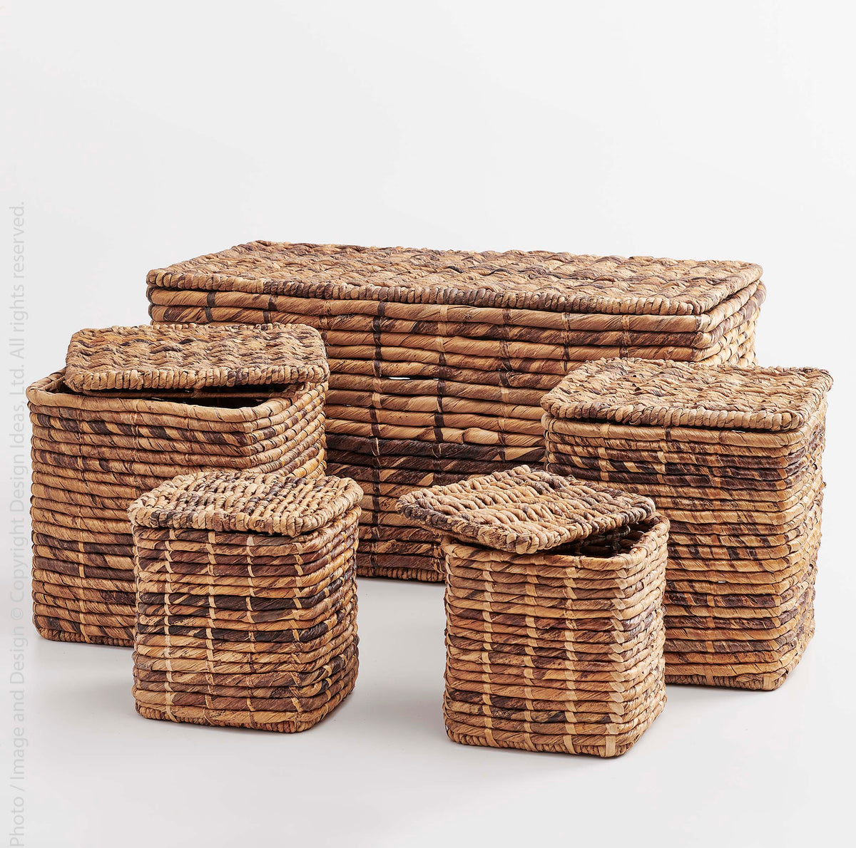 Wentworth™ Woven Abaca Basket (set of 5) - texxture™ – texxture 