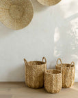 Luzzano™ Water Hyacinth basket (set of 3)