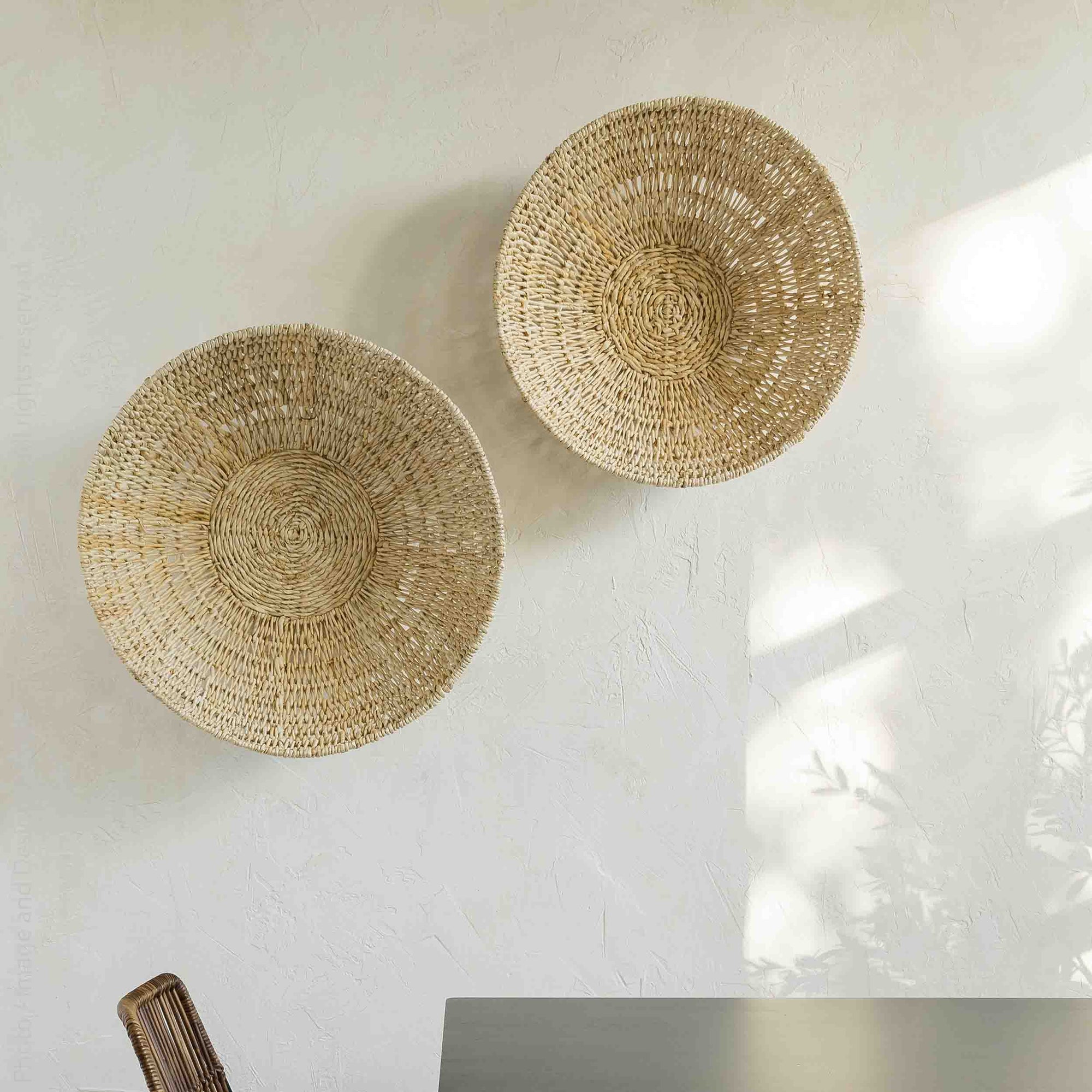 Mira™ Woven Abaca basket (set of 2)