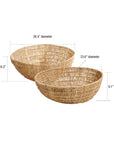 Mira™ Woven Abaca basket (set of 2)