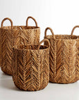 Luzzano™ Water Hyacinth basket (set of 3)