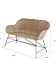 Ormond™ Rattan Settee Bench