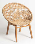 Paloma™ Abaca, wood and iron chair