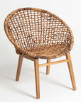 Paloma™ Abaca, wood and iron chair