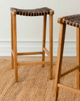 Visby™ Leather Bar Stool