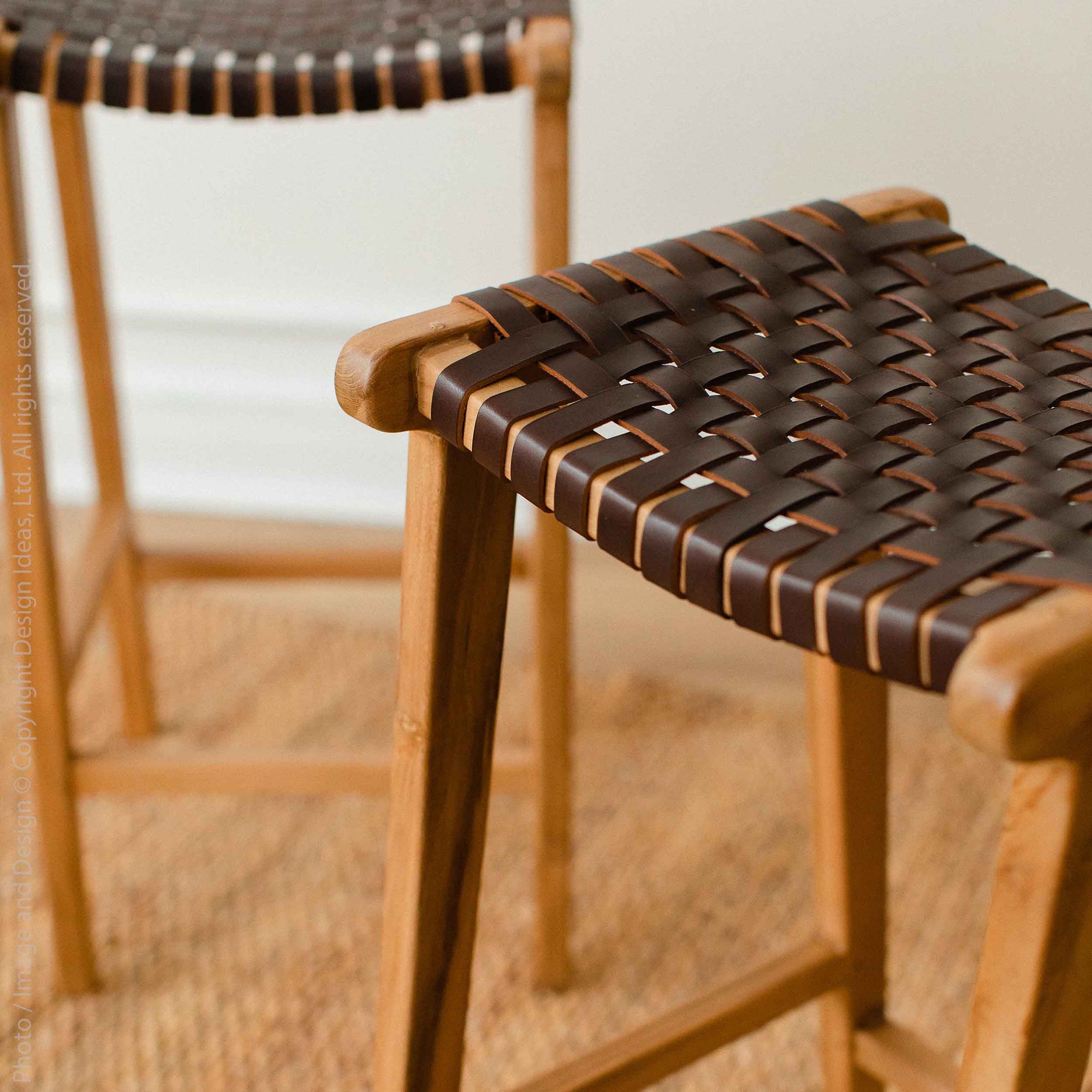 Visby™ Leather Bar Stool