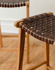 Visby™ Leather Bar Stool