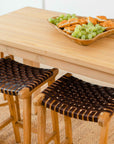 Visby™ Leather Bar Stool