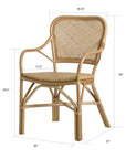 Lanai™ Chair - Natural | Image 7 | Premium Chair from the Lanai collection | made with 100% Rattan Core for long lasting use | texxture