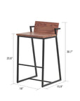 Portland™ Acacia Counter Stool
