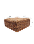 Santano™ abaca twine ottoman