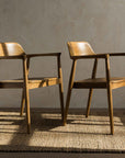 Stockton™ teak wood dining chair (set of 2)