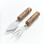 Piedmont™ marble cheese knives (set of 2)