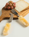 Ember™ hand-cut quartz cheese knives (set of 2)