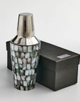Abalon™ Handmade Stainless Steel and Mother of Pearl Cocktail Shaker