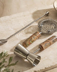 Piedmont™ marble barware (set of 3)