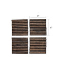 Burwell™ handcut wood coasters (set of 4)