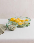 Nile River recycled glass bowl (11.8 in dia x 3 in.)