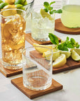 Endra™ Hand Etched Glass Drinking Glass (16 oz - set of 4)