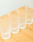 Endra™ Hand Etched Glass Drinking Glass (16 oz - set of 4)