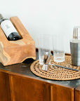 Endra™ Hand Etched Glass Drinking Glass (16 oz)