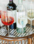 Solis™ Mouth Blown Hand Etched Champagne Flute (set of 4)