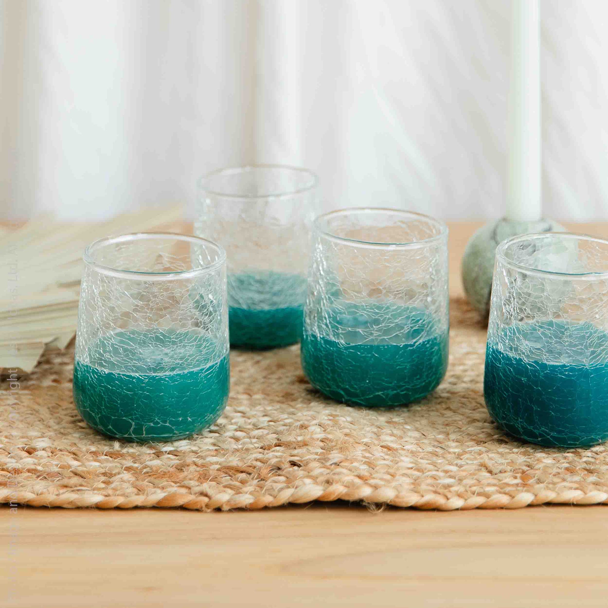 Norwell™ mouth blown stemless goblet (set of 4)