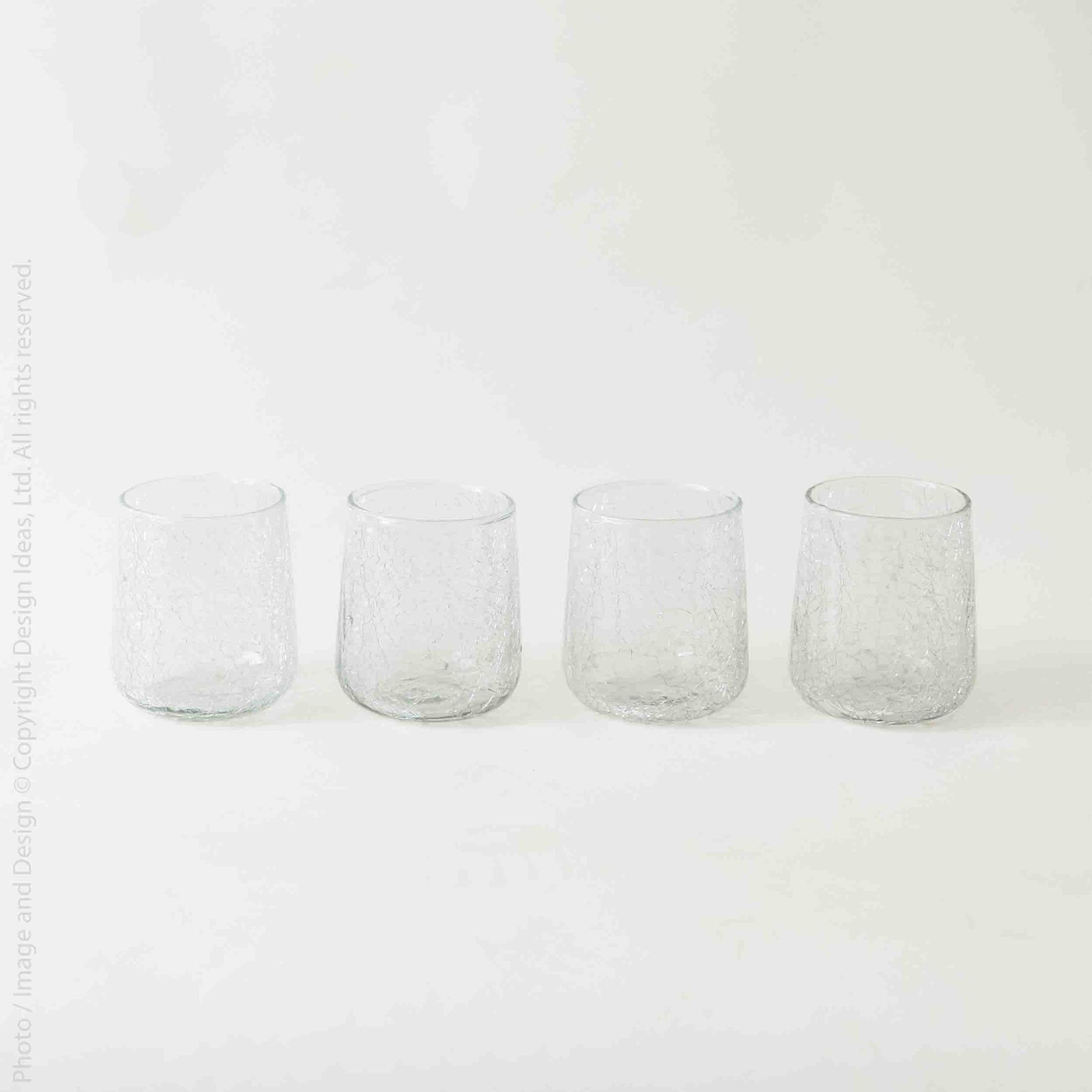 Norwell™ mouth blown stemless goblet (set of 4)