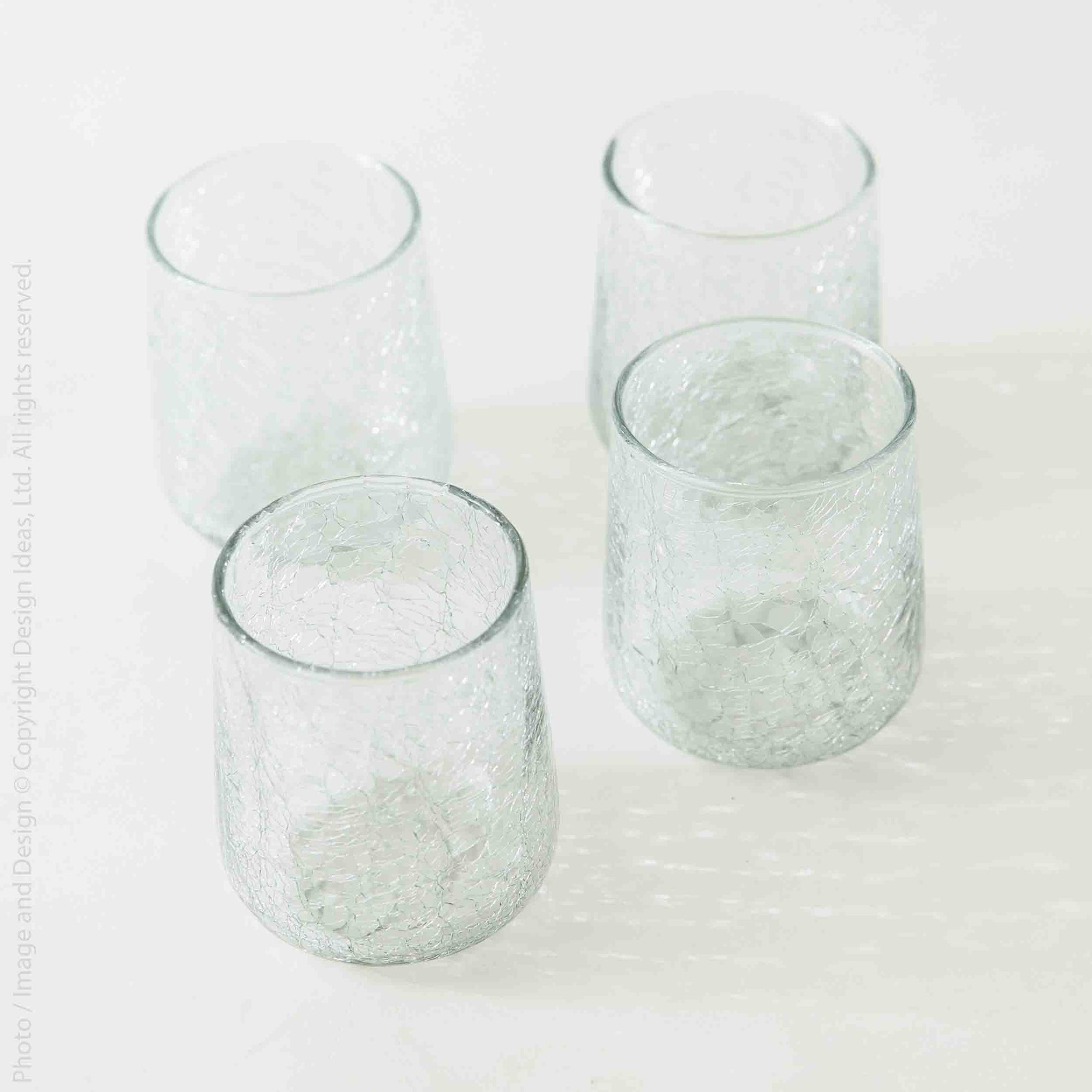 Norwell™ mouth blown stemless goblet (set of 4)