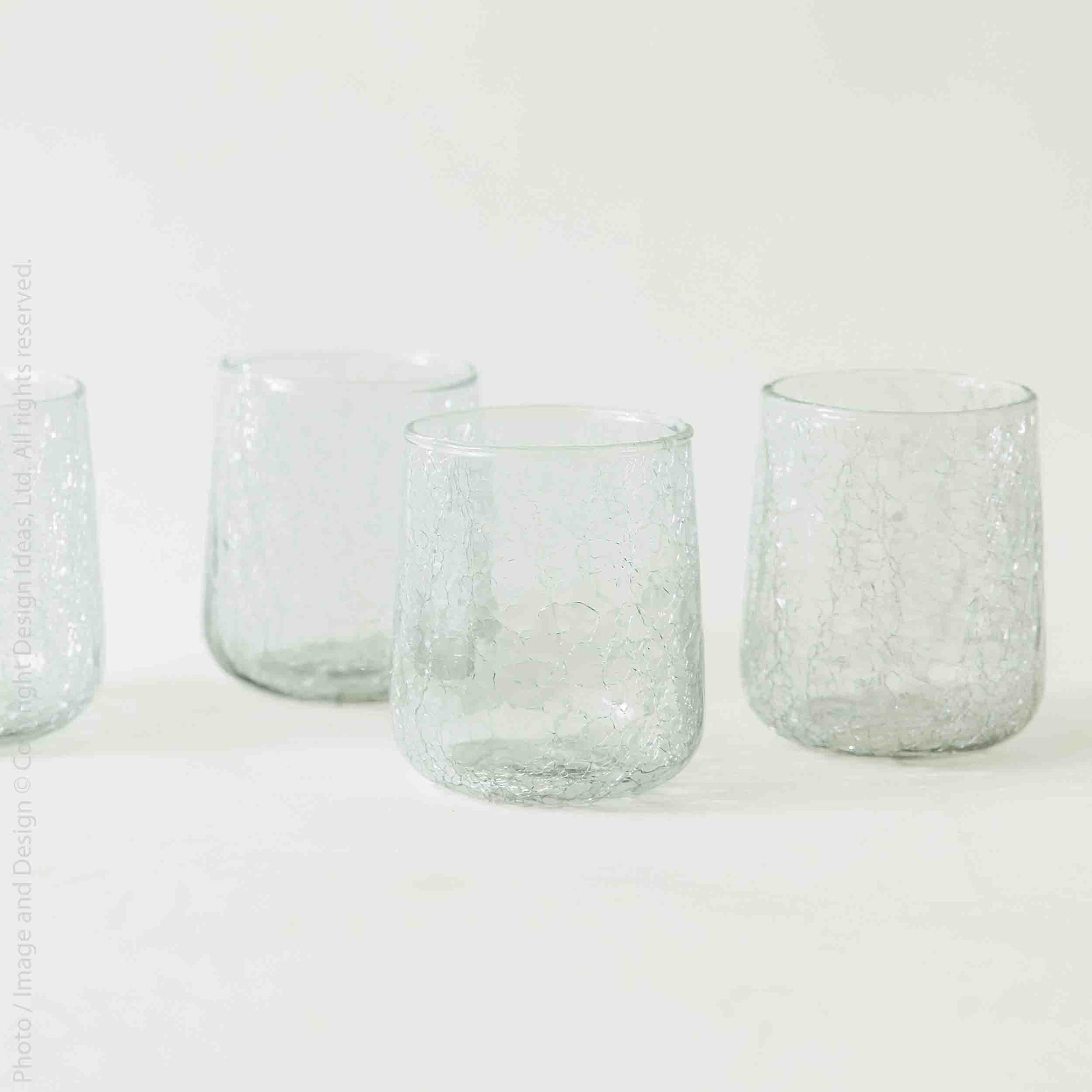 Norwell™ mouth blown stemless goblet (set of 4)