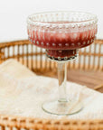 Morse™ recycled mouth blown glass pitcher and margarita glasses (set of 5)