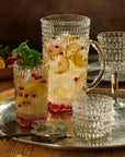 Morse™ recycled mouth blown glass pitcher and margarita glasses (set of 5)