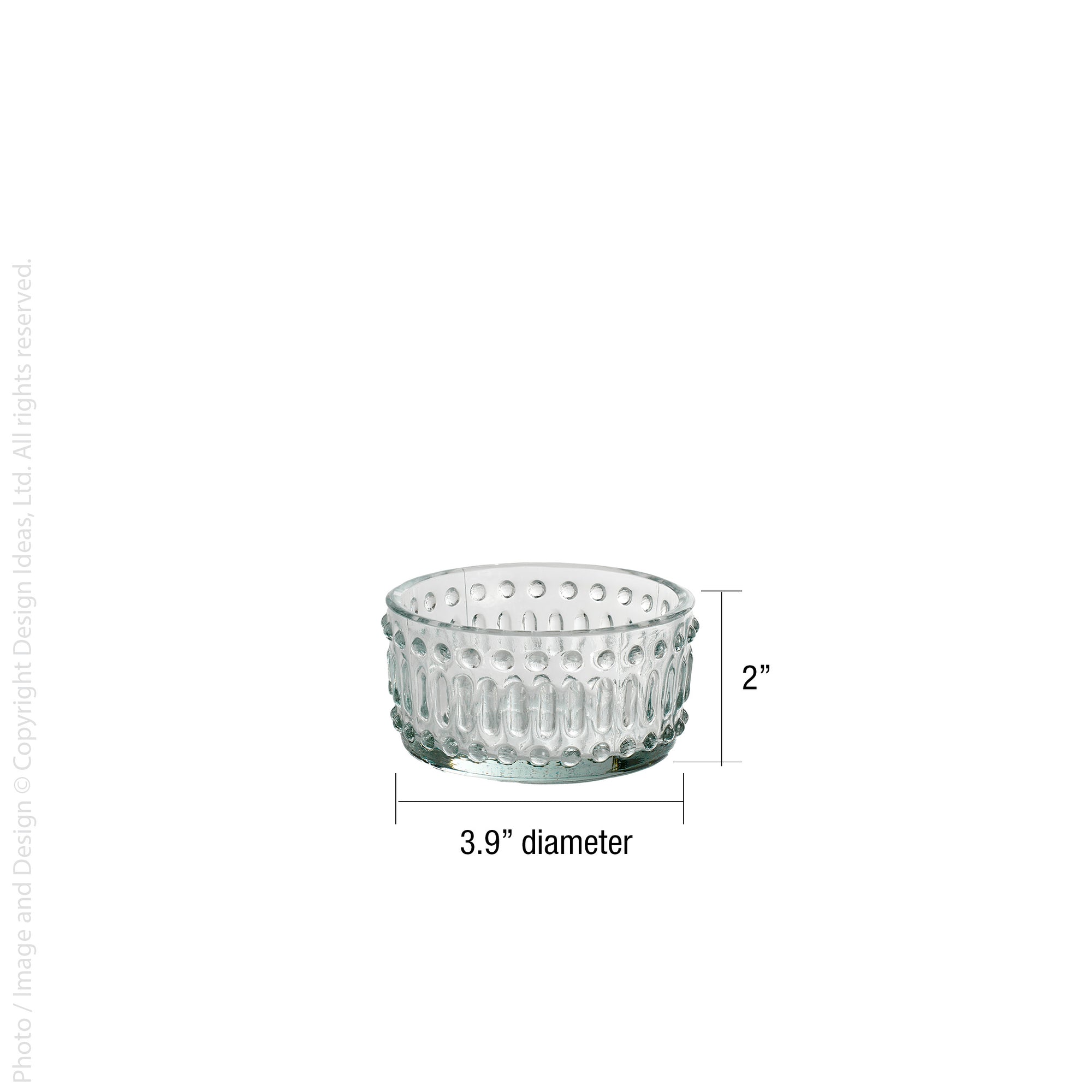 Morse™ recycled mouth blown glass bowl (3.9 in)